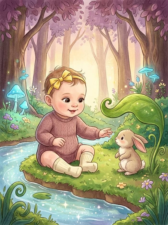 Sample illustration from a Enchanted Forest story